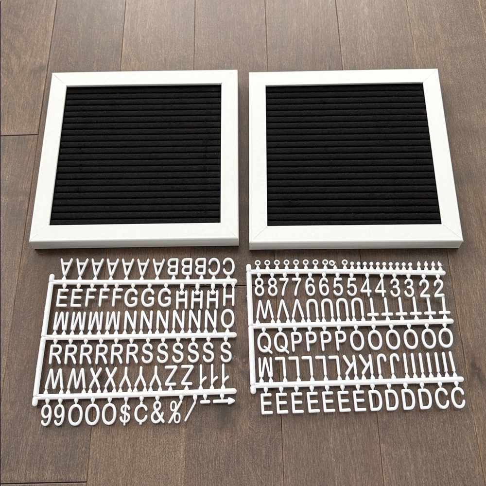 MAKE MARKET Letter Board Kit, Plastic White Letters, Numbers, Symbols, DIY Craft